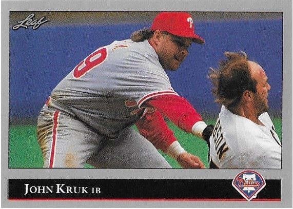 Kruk, John / Philadelphia Phillies | Leaf #313 | Baseball Trading Card | 1992