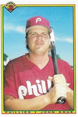 Kruk, John / Philadelphia Phillies | Bowman #154 | Baseball Trading Card | 1990