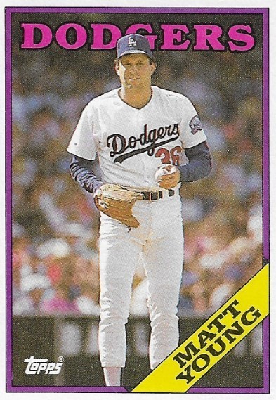 Young, Matt / Los Angeles Dodgers | Topps #736 | Baseball Trading Card | 1988