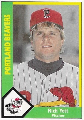 Yett, Rich / Portland Beavers | CMC #563 | Baseball Trading Card | 1990 | Pacific Coast League