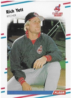Yett, Rich / Cleveland Indians | Fleer #621 | Baseball Trading Card | 1988