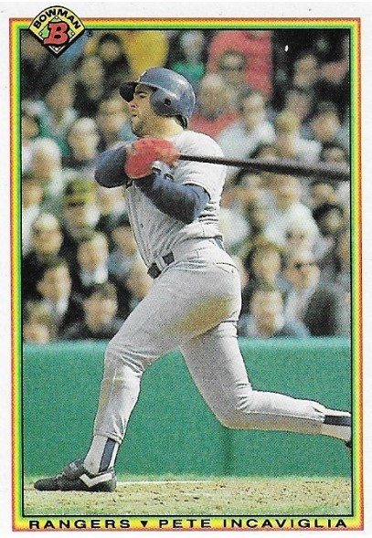 Incaviglia, Pete / Texas Rangers, Bowman #491, Baseball Trading Card