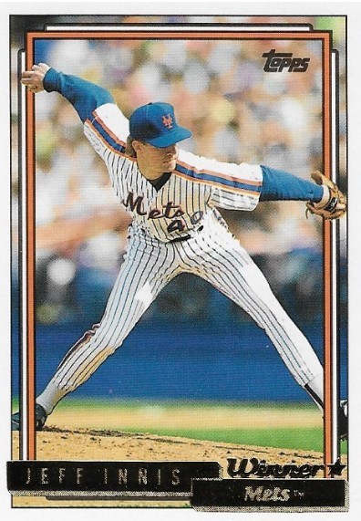 Innis, Jeff / New York Mets | Topps #139 | Baseball Trading Card | 1992 | Gold Winners