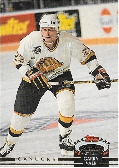 Valk, Garry / Vancouver Canucks | Stadium Club #493 | Hockey Trading Card | 1992-93