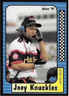 Knuckles, Joey / Robert Yates Racing | Maxx #16 | Auto Racing Trading Card | 1991 | Rookie Card