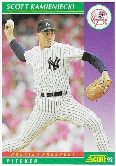 Kamieniecki, Scott / New York Yankees | Score #415 | Baseball Trading Card | 1992 | Rookie Prospect