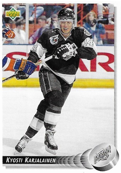 Karjalainen, Kyosti / Los Angeles Kings | Upper Deck #111 | Hockey Trading Card | 1992-93