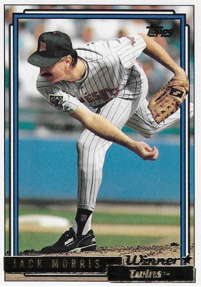 Morris, Jack / Minnesota Twins | Topps #235 | Baseball Trading Card | 1992 | Hall of Famer | Gold Winners
