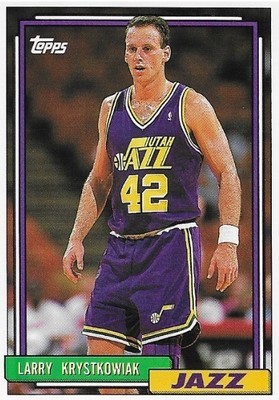 Krystkowiak, Larry / Utah Jazz | Topps #247 | Basketball Trading Card | 1992-93