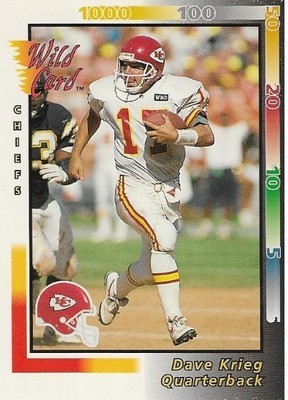 Krieg, Dave / Kansas City Chiefs | Wild Card #412 | Football Trading Card | 1992
