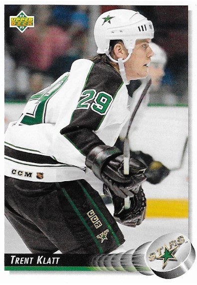 Klatt, Trent / Minnesota North Stars | Upper Deck #62 | Hockey Trading Card | 1992-93 | Rookie Card