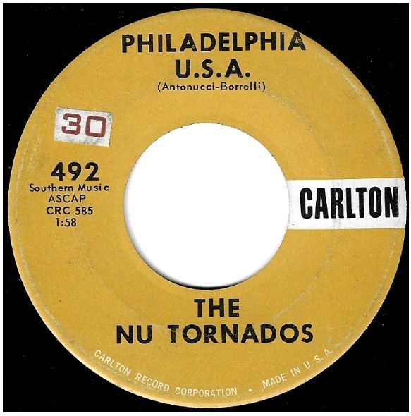 Nu Tornados, The / Philadelphia U.S.A. | Carlton 492 | Single, 7" Vinyl | November 1958