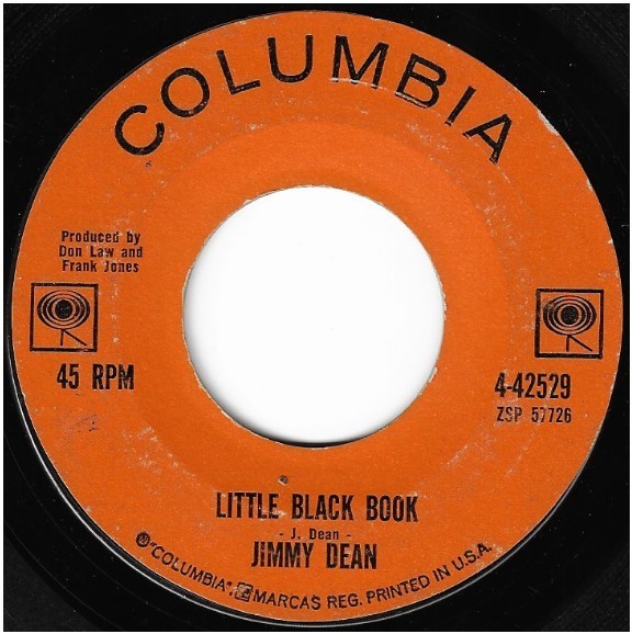 Dean, Jimmy / Little Black Book | Columbia 4-42529 | Single, 7&quot; Vinyl | August 1962