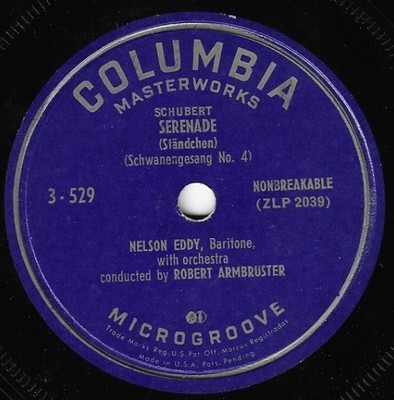 Eddy, Nelson / Serenade | Columbia Masterworks 3-529 | Single, 7&quot; Vinyl | 33 RPM