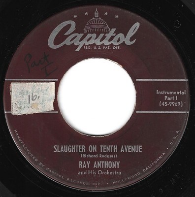Anthony, Ray / Slaughter On Tenth Avenue | Capitol 6F-2085 | Single, 7" Vinyl | 1952