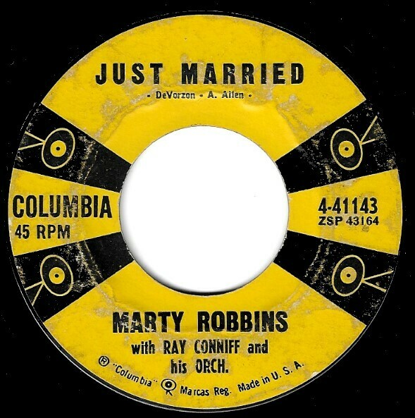 Robbins, Marty / Just Married | Columbia 4-41143 | Single, 7&quot; Vinyl | March 1958