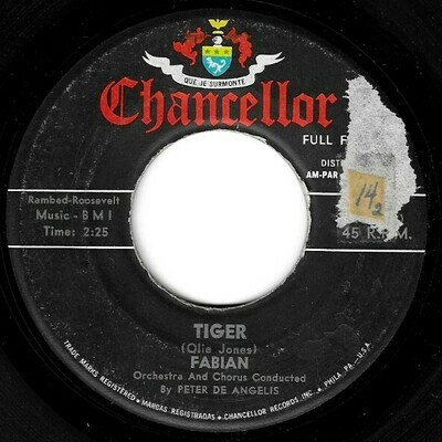 Fabian / Tiger | Chancellor C-1037 | Single, 7&quot; Vinyl | May 1959