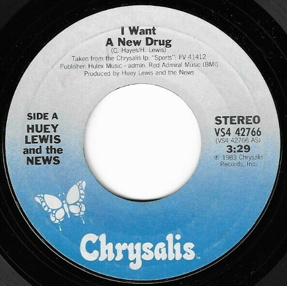 Lewis, Huey (+ The News) / I Want a New Drug | Chrysalis VS4-42766 | Single, 7&quot; Vinyl | January 1984