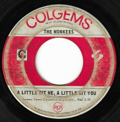 Monkees, The / A Little Bit Me, A Little Bit You | Colgems 66-1004 | Single, 7&quot; Vinyl | March 1967