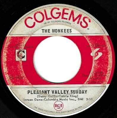 Monkees, The / Pleasant Valley Sunday | Colgems 66-1007 | Single, 7&quot; Vinyl | July 1967
