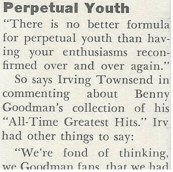 Goodman, Benny / Perpetual Youth | Magazine Article | 1972