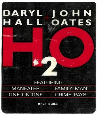 Hall + Oates / H2O | RCA AFL1-4383 | Sticker | 1982