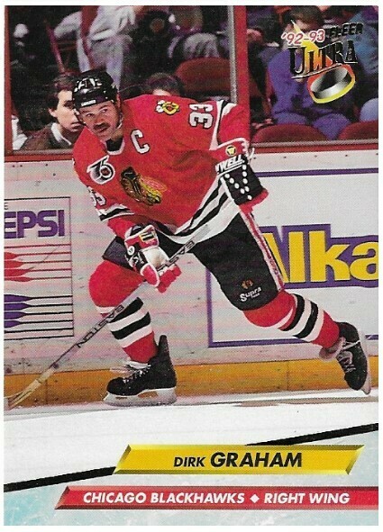 Graham, Dirk / Chicago Blackhawks | Ultra #36 | Hockey Trading Card | 1992-93