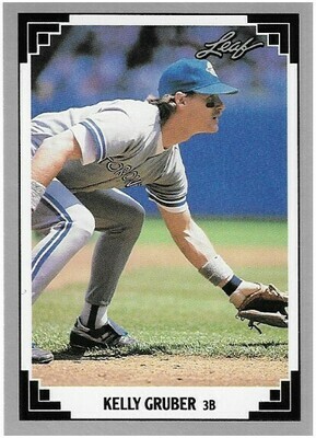 Gruber, Kelly / Toronto Blue Jays | Leaf #9 | Baseball Trading Card | 1991