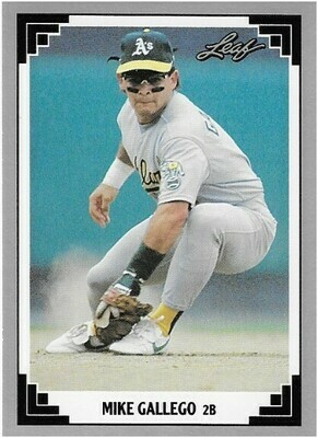 Gallego, Mike / Oakland Athletics | Leaf #78 | Baseball Trading Card | 1991