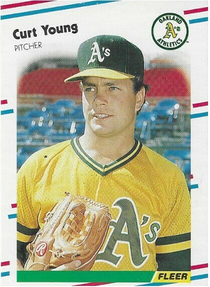 Young, Curt / Oakland Athletics | Fleer #296 | Baseball Trading Card | 1988