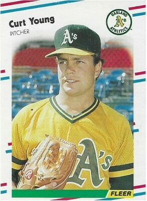 Young, Curt / Oakland Athletics | Fleer #296 | Baseball Trading Card | 1988