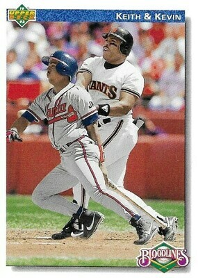 Mitchell, Kevin / San Francisco Giants | Upper Deck #80 | Baseball Trading Card | 1992 | with Keith Mitchell - Atlanta Braves | Bloodlines