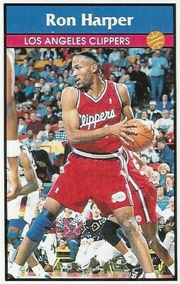 Harper, Ron / Los Angeles Clippers | Panini #28 | Basketball Trading Card | 1992-93 | Sticker Card | Italy
