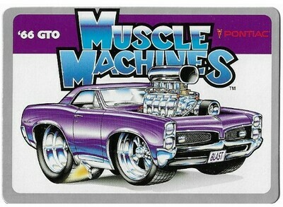 Muscle Machines / '66 GTO - Pontiac | Funtime | Toy Related Trading Card | 2000
