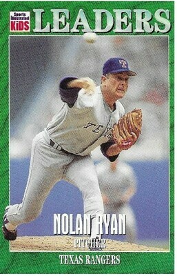 Ryan, Nolan / Texas Rangers | Sports Illustrated Kids #64 | Baseball Trading Card | 1997 | Hall of Famer