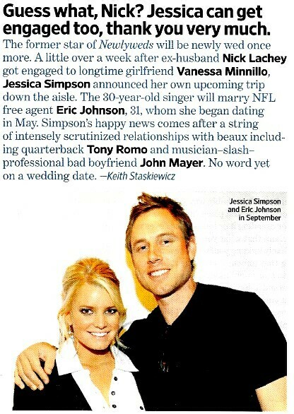 Simpson, Jessica / Guess What, Nick? | Magazine Article | November 2010 | Eric Johnson