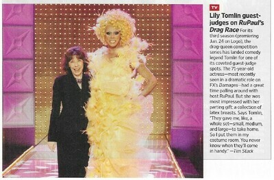 Tomlin, Lily / Guest Judges On RuPaul's Drag Race / 2010