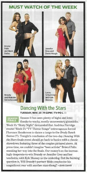 Palin, Bristol / Dancing With the Stars | Magazine Article | November 2010