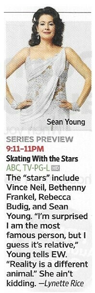 Young, Sean / Skating With the Stars | Magazine Article | November 2010