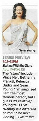 Young, Sean / Skating With the Stars | Magazine Article | November 2010