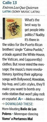 Calle 13 / Entren Los Que Quieran | Album Review | November 2010