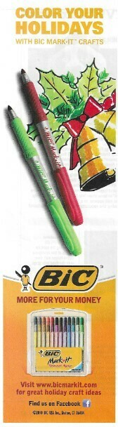 Bic / Color Your Holidays | Magazine Ad | November 2010