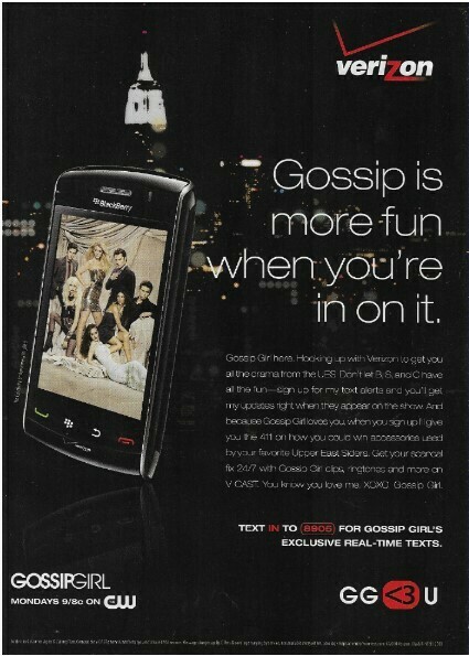 Verizon / Gossip Is More Fun When You're In On It | Magazine Ad | March 2010