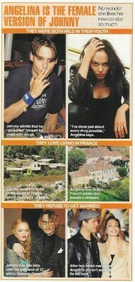 Jolie, Angelina / Angelina is the Female Version of Johnny Depp | 6 Magazine Photos | March 2010