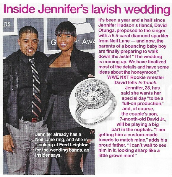 Hudson, Jennifer / Inside Jennifer&#39;s Lavish Wedding | Magazine Article with Photo | March 2010