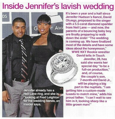 Hudson, Jennifer / Inside Jennifer&#39;s Lavish Wedding | Magazine Article with Photo | March 2010