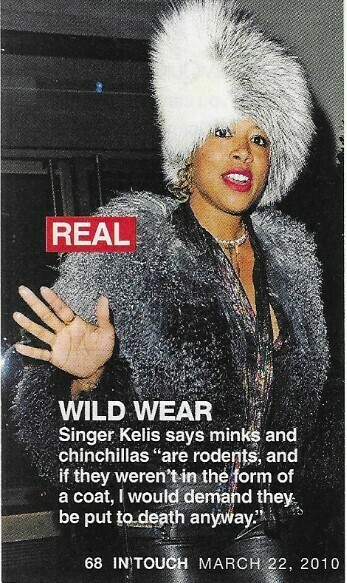 Kelis / Wild Wear | Magazine Photo with Caption | March 2010