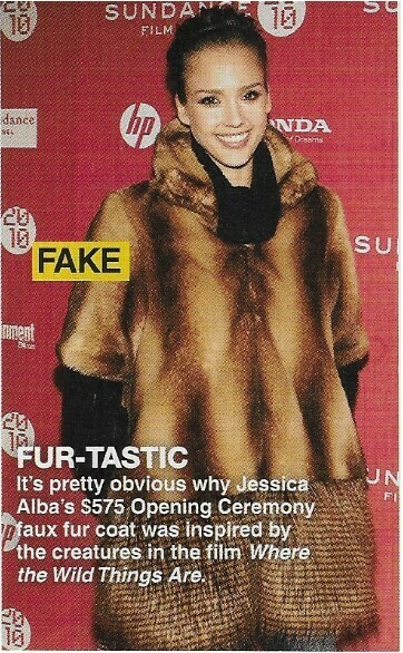 Alba, Jessica / Fur-Tastic | Magazine Photo with Caption | March 2010