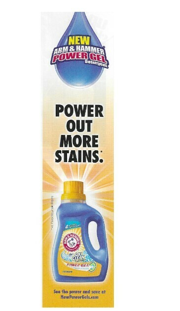 Arm + Hammer / Power Gel - Power Out More Stains | Magazine Ad | March 2010