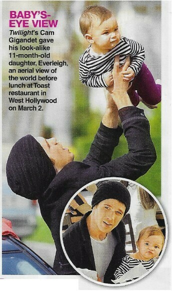Gigandet, Cam / Baby's-Eye View | 2 Magazine Photos with Caption | March 2010